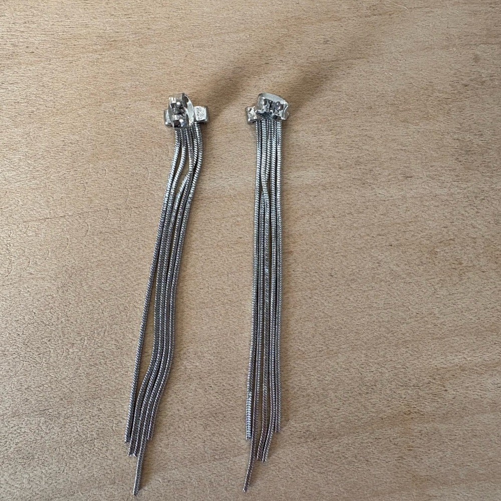 Club Monaco Silver Dangle Earrings NWOT